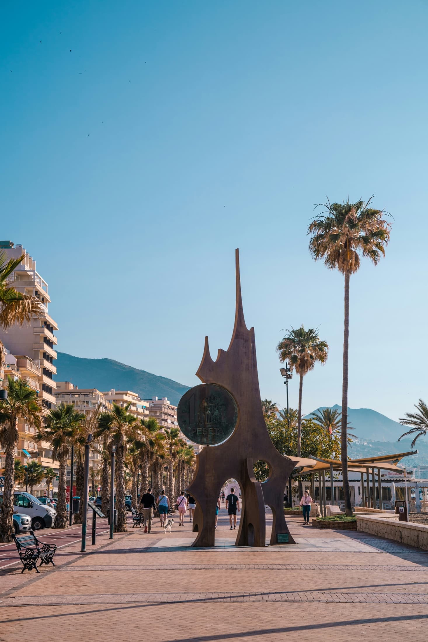 Uitzicht over de kust van de Costa del Sol