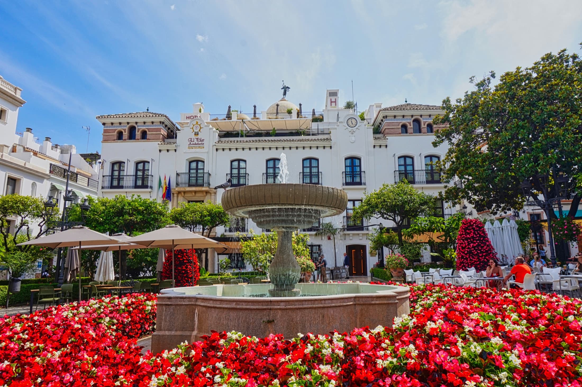 Golfbaan bij Atalaya, Estepona, met zicht op de bergen