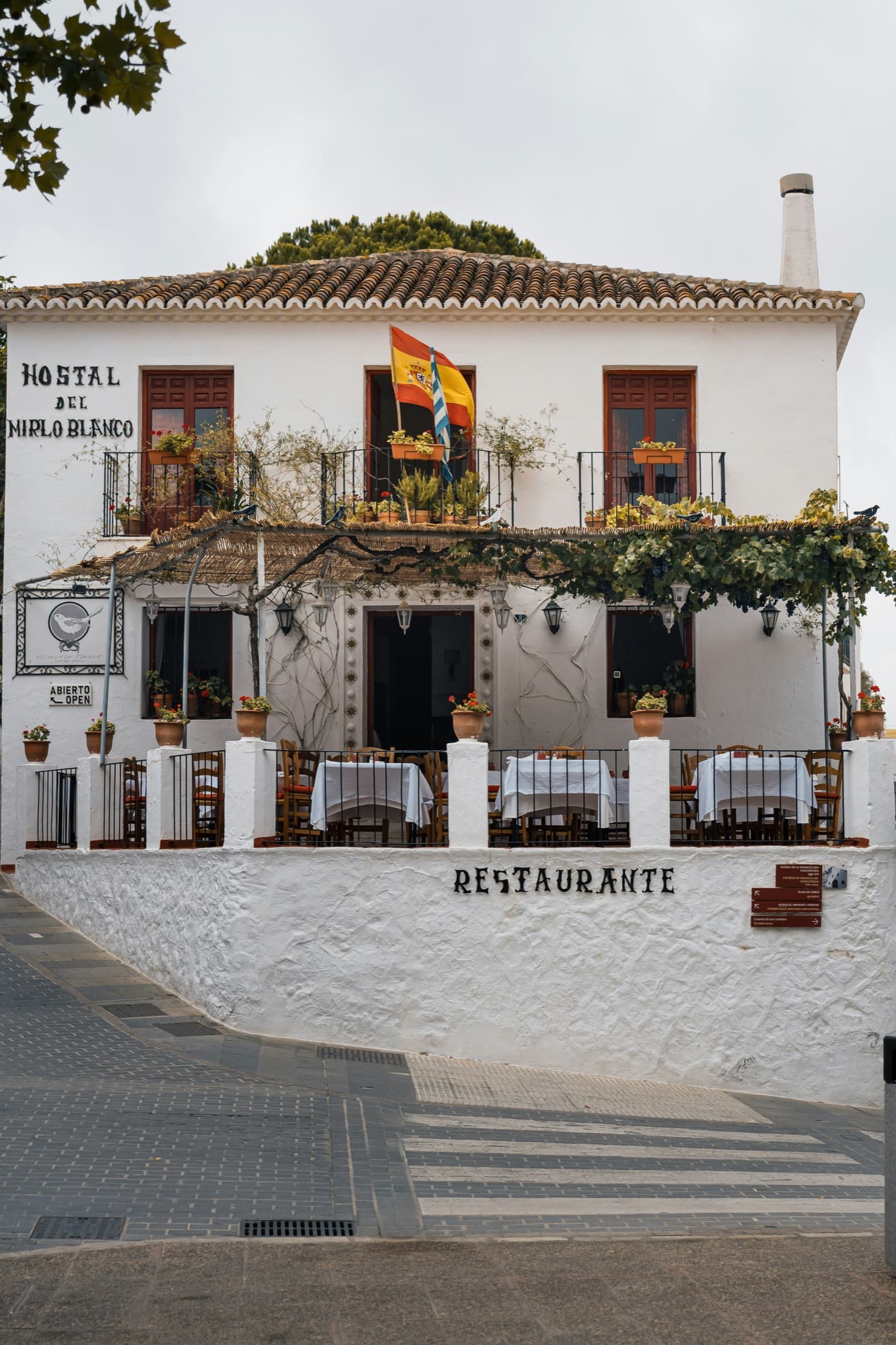 Restaurant in het witte dorp Mijas Pueblo