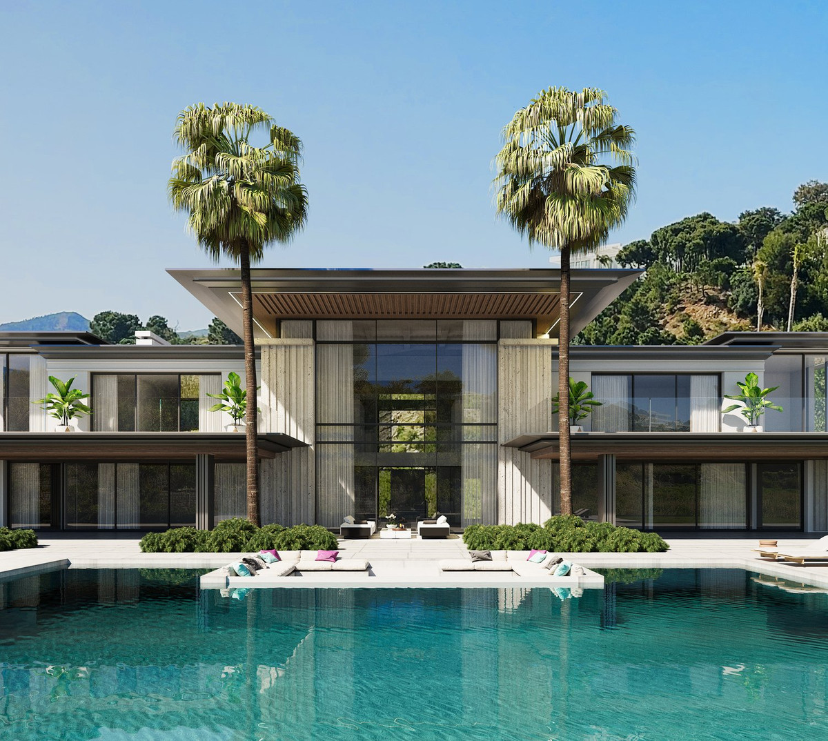 Modern villa with pool in the hills of Benahavís
